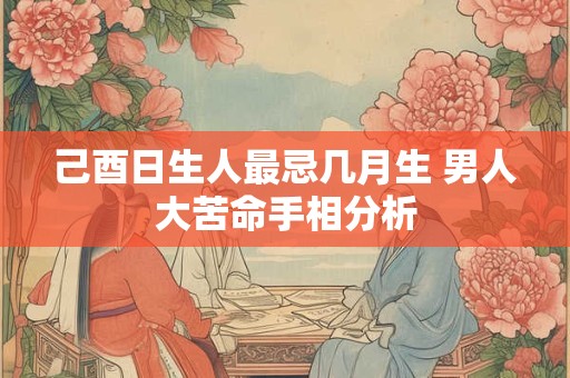 己酉日生人最忌几月生 男人大苦命手相分析
