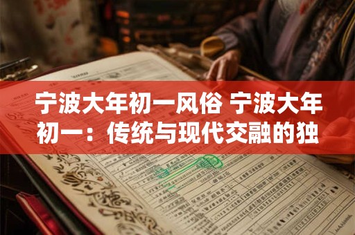 宁波大年初一风俗 宁波大年初一：传统与现代交融的独特风俗