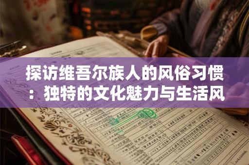 探访维吾尔族人的风俗习惯：独特的文化魅力与生活风情