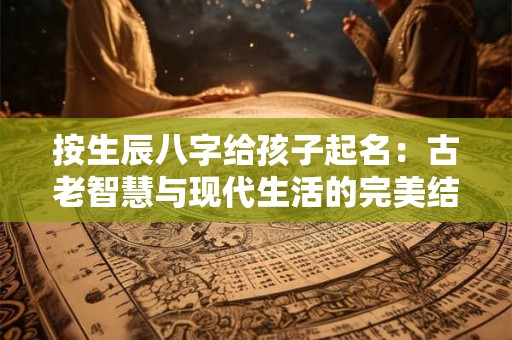 按生辰八字给孩子起名：古老智慧与现代生活的完美结合