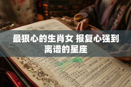 最狠心的生肖女 报复心强到离谱的星座