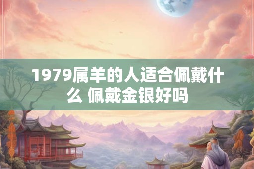 1979属羊的人适合佩戴什么 佩戴金银好吗