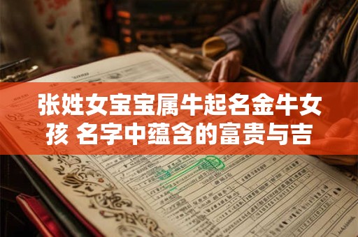 张姓女宝宝属牛起名金牛女孩 名字中蕴含的富贵与吉祥