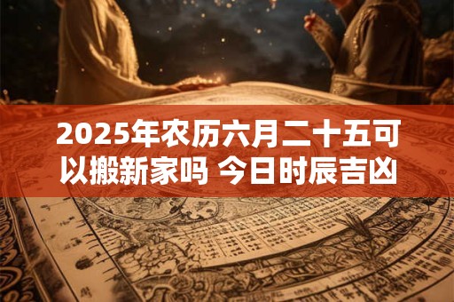 2025年农历六月二十五可以搬新家吗 今日时辰吉凶