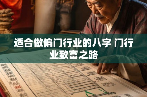 适合做偏门行业的八字 门行业致富之路