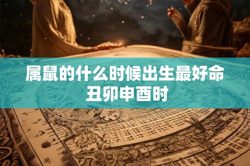 属鼠的什么时候出生最好命 丑卯申酉时