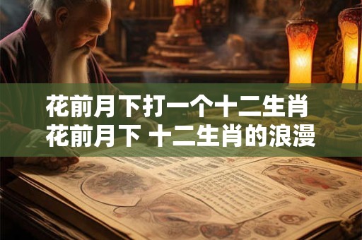 花前月下打一个十二生肖 花前月下 十二生肖的浪漫传奇