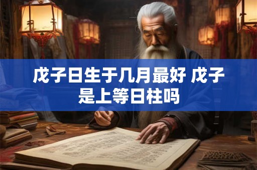 戊子日生于几月最好 戊子是上等日柱吗