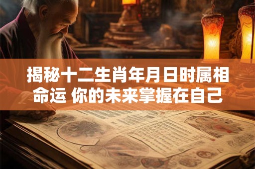 揭秘十二生肖年月日时属相命运 你的未来掌握在自己手中！