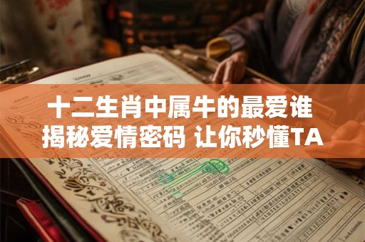 十二生肖中属牛的最爱谁 揭秘爱情密码 让你秒懂TA的心！