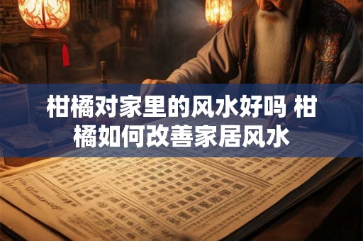 柑橘对家里的风水好吗 柑橘如何改善家居风水
