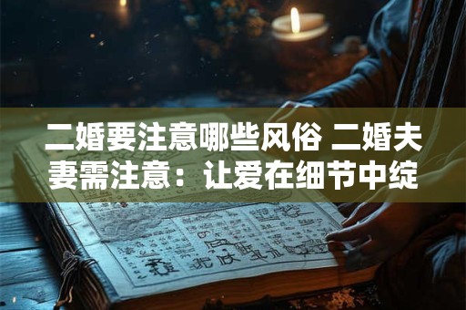 二婚要注意哪些风俗 二婚夫妻需注意：让爱在细节中绽放