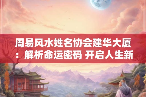 周易风水姓名协会建华大厦：解析命运密码 开启人生新篇章