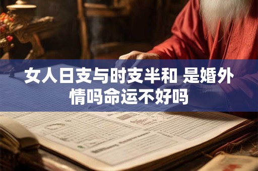 女人日支与时支半和 是婚外情吗命运不好吗