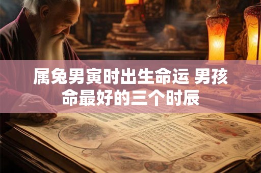 属兔男寅时出生命运 男孩命最好的三个时辰