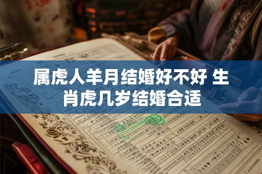 属虎人羊月结婚好不好 生肖虎几岁结婚合适