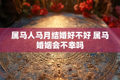属马人马月结婚好不好 属马婚姻会不幸吗