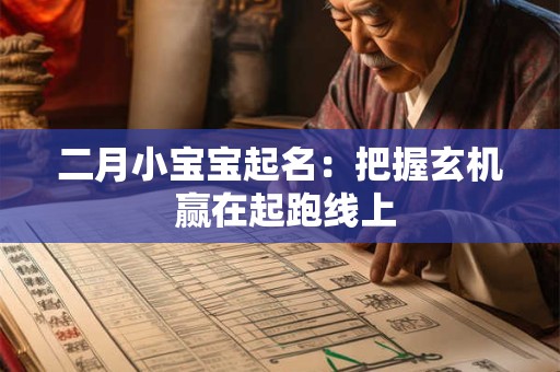 二月小宝宝起名：把握玄机 赢在起跑线上