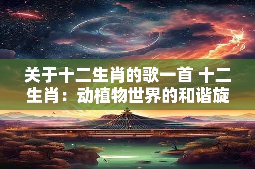 关于十二生肖的歌一首 十二生肖：动植物世界的和谐旋律