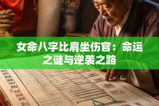 女命八字比肩坐伤官：命运之谜与逆袭之路