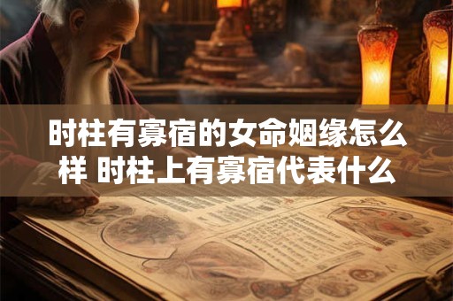 时柱有寡宿的女命姻缘怎么样 时柱上有寡宿代表什么