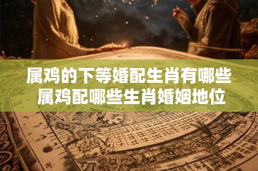 属鸡的下等婚配生肖有哪些 属鸡配哪些生肖婚姻地位较低