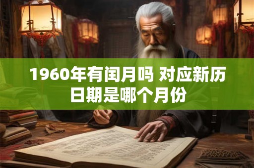 1960年有闰月吗 对应新历日期是哪个月份
