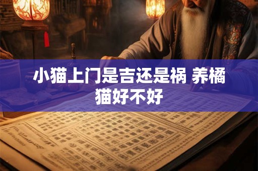 小猫上门是吉还是祸 养橘猫好不好