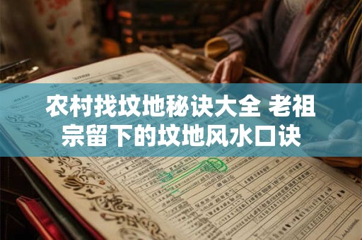 农村找坟地秘诀大全 老祖宗留下的坟地风水口诀