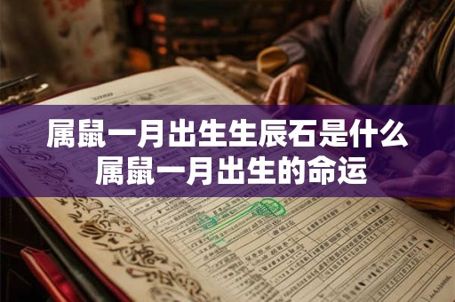 属鼠一月出生生辰石是什么 属鼠一月出生的命运