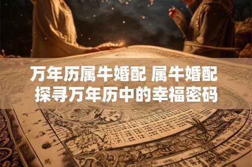 万年历属牛婚配 属牛婚配 探寻万年历中的幸福密码