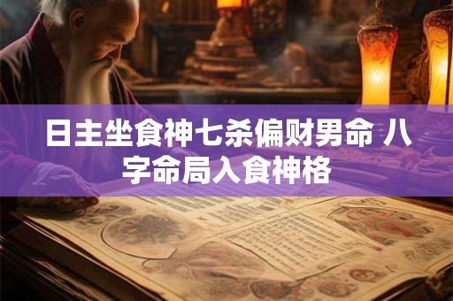 日主坐食神七杀偏财男命 八字命局入食神格