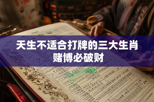 天生不适合打牌的三大生肖 赌博必破财