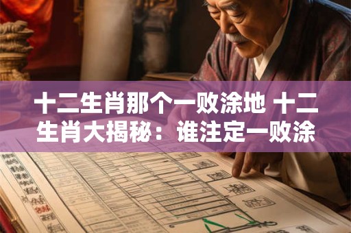 十二生肖那个一败涂地 十二生肖大揭秘：谁注定一败涂地