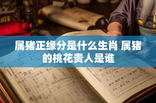 属猪正缘分是什么生肖 属猪的桃花贵人是谁