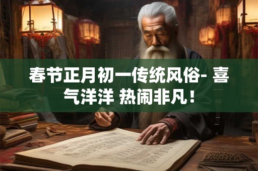 春节正月初一传统风俗- 喜气洋洋 热闹非凡！