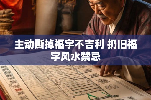 主动撕掉福字不吉利 扔旧福字风水禁忌