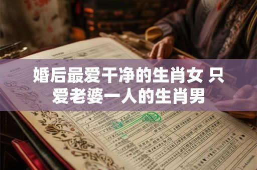 婚后最爱干净的生肖女 只爱老婆一人的生肖男
