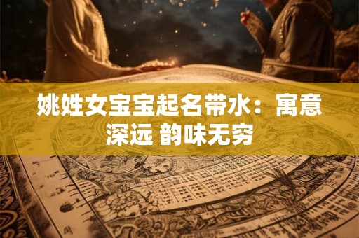 姚姓女宝宝起名带水：寓意深远 韵味无穷