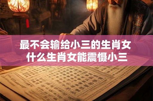 最不会输给小三的生肖女 什么生肖女能震慑小三