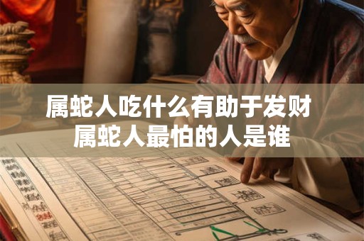 详细阅读:属蛇人吃什么有助于发财 属蛇人最怕的人是谁 属蛇人吃什么有助于发财 属蛇人最怕的人是谁