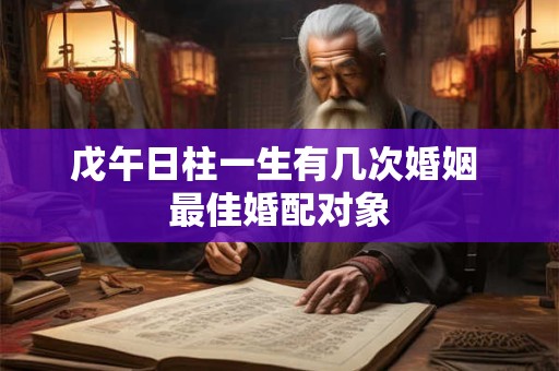 戊午日柱一生有几次婚姻 最佳婚配对象
