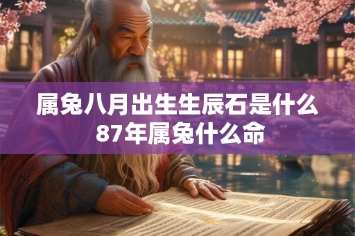 属兔八月出生生辰石是什么 87年属兔什么命