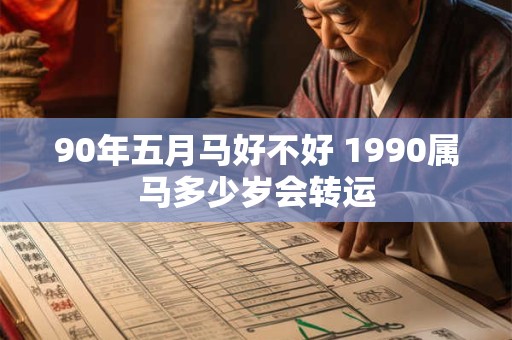 90年五月马好不好 1990属马多少岁会转运