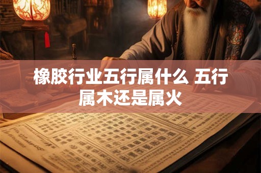 橡胶行业五行属什么 五行属木还是属火