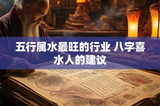 五行属水最旺的行业 八字喜水人的建议