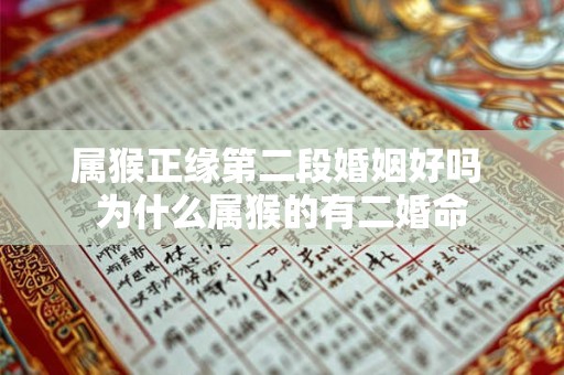 属猴正缘第二段婚姻好吗 为什么属猴的有二婚命