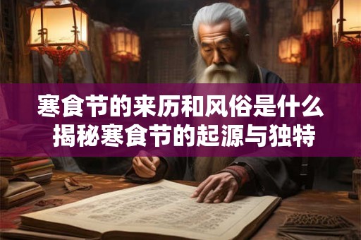 寒食节的来历和风俗是什么 揭秘寒食节的起源与独特风俗