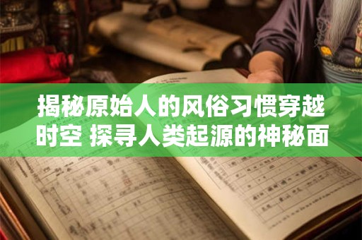 揭秘原始人的风俗习惯穿越时空 探寻人类起源的神秘面纱！