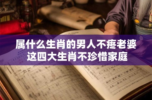 属什么生肖的男人不疼老婆 这四大生肖不珍惜家庭